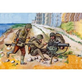 M/F Mars Figures 72125 - 1/72 U.S. Machine Gunners (D-Day) WWII Plastic Model kit