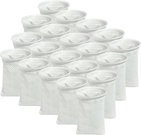 7 Inch 20 Pack 150 Micron Honeycomb Filter Socks for Fish Tank, Aquarium Filter Sock 3D Honeycomb Design Filter Sock, Aquarium Filter Bags for Saltwater in Kuwait