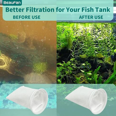 7 Inch 20 Pack 150 Micron Honeycomb Filter Socks for Fish Tank, Aquarium Filter Sock 3D Honeycomb Design Filter Sock, Aquarium Filter Bags for Saltwater in Kuwait