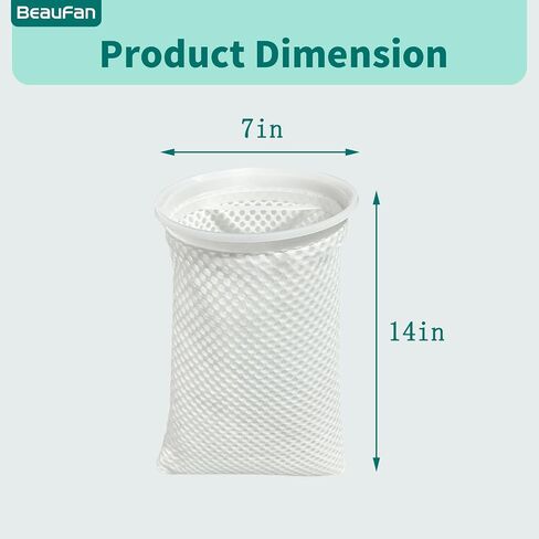 7 Inch 20 Pack 150 Micron Honeycomb Filter Socks for Fish Tank, Aquarium Filter Sock 3D Honeycomb Design Filter Sock, Aquarium Filter Bags for Saltwater in Kuwait