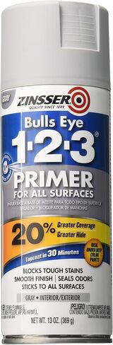 Zinsser 290971 Bulls Eye 1-2-3 All Surface Spray Primer, 13 oz, Gray in Saudi Arabia