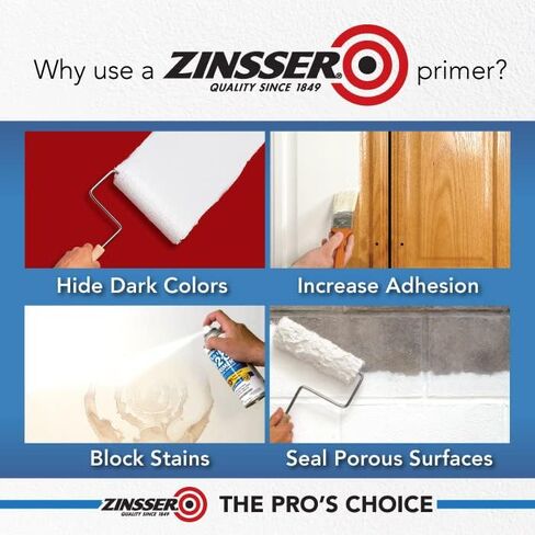 Zinsser 290971 Bulls Eye 1-2-3 All Surface Spray Primer, 13 oz, Gray in Saudi Arabia