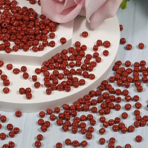 4mm Silver Lined Gold Color Seed Beads 50gram About 650pcs, 6/0 Seed Beads for Making Bracelet Earring Necklace Jewelry in Kuwait