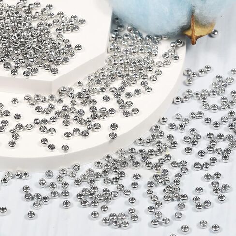 4mm Silver Lined Gold Color Seed Beads 50gram About 650pcs, 6/0 Seed Beads for Making Bracelet Earring Necklace Jewelry in Kuwait