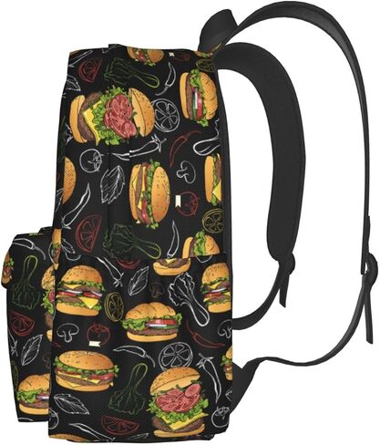 حقائب الظهر على ظهره في الهامبرغر للنساء رجال يعملون على حقائب الظهر المحمولة على ظهر حقيبة تحمل على الظهر على الظهر على ظهره. in Kuwait