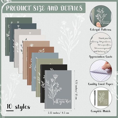 100 Pcs Employee Appreciation Gifts Bulk Inspirational Notebook Ballpoint Pen Mini Motivational Notebooks Bulk Notepad Journal for Social Worker Gifts secretaries Team Teacher (Appreciation) in Kuwait