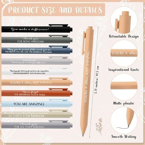 100 Pcs Employee Appreciation Gifts Bulk Inspirational Notebook Ballpoint Pen Mini Motivational Notebooks Bulk Notepad Journal for Social Worker Gifts secretaries Team Teacher (Appreciation) in Kuwait