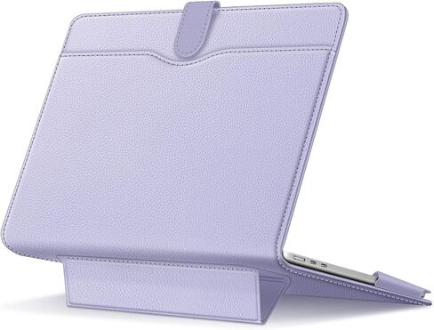 Fintie Sleeve Case for MacBook Air 13.6 A3240 A3113 A2681, Air 13 A2337 A2179 A1932, MacBook Pro 13 A2338 A2251 A2289 A2159 A1989 A1706 A1708 - Folio Book Cover with Stand Feature (Gray/Black) in Saudi Arabia