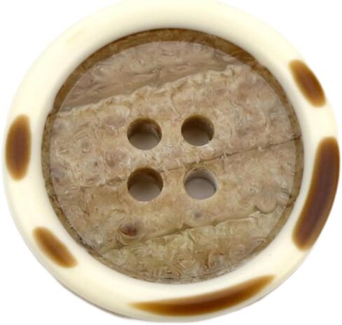 10 PCS 4 ثقوب أزرار راتنجات النمط الراتنج Flatback Flatback النتائج المفضلة للأزرار الأساسية لفنون الملابس الحرف المشاريع ديني ديكورز ملحقات الخياطة (11#القهوة ، 15 مم) in Kuwait
