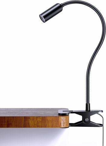 JHD LED Desk Lamp with Clamp - Adjustable 3 Color Modes 10 Brightness Level Table Lamp, USB Eye Caring Flexible Gooseneck Desk Light for Home Office, Dorm Room, Reading, Nail, Clip On Light, Black in Saudi Arabia