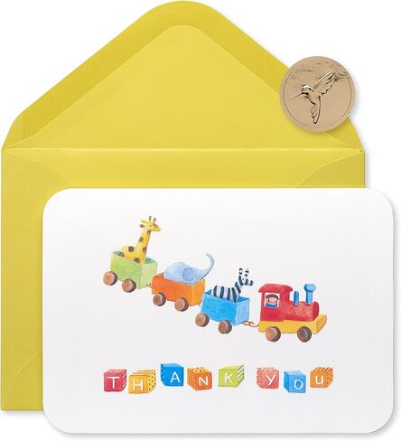 Papyrus Baby Thank You Cards with Envelopes, Elephant & Giraffe (20-Count) in Saudi Arabia
