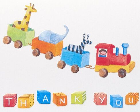 Papyrus Baby Thank You Cards with Envelopes, Elephant & Giraffe (20-Count) in Saudi Arabia