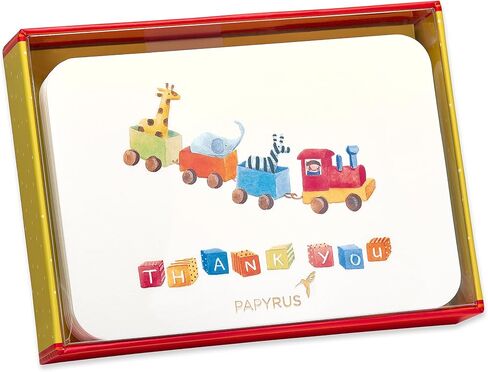Papyrus Baby Thank You Cards with Envelopes, Elephant & Giraffe (20-Count) in Saudi Arabia