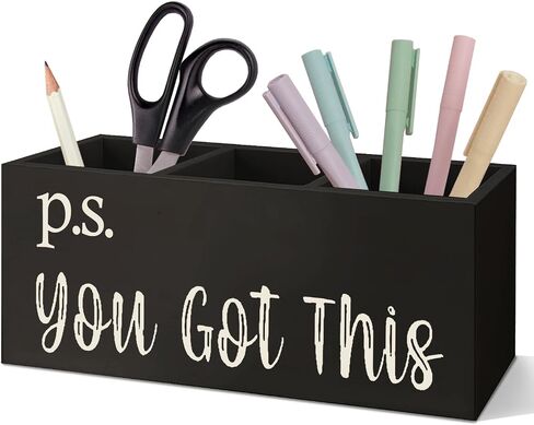 SNNDER You Got This Inspirational Pen Holder for Desk, Encouragement Gifts, Motivational Gifts for Women Men Pen Acrylic Pen Pencil Holder Organizer for Office Desk Accessories in Saudi Arabia