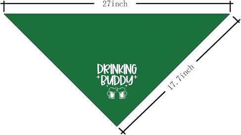 شرب Buddy Dog Bandana ، قميص الكلب الشرب Buddy ، Funny Cute Dog Bandana ، هدية لمحبي الكلاب ، Bandana للكلاب الصغيرة المتوسطة ، إكسسوارات المثلث ، وشاح الكلاب (B30) in Kuwait