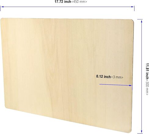 100 PCS 6 x 4 Inch Wooden Sheets, Unfinished Rectangle Wood Pieces, Blank Wooden Cutouts for Crafts DIY Arts in Kuwait