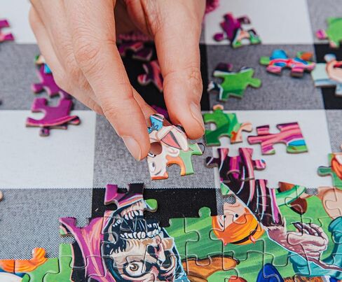 Horror Attack 1000-Piece Jigsaw Puzzle | Fun Brain Teaser, Toys & Games for Adults | 28 x 20 Inches in Kuwait