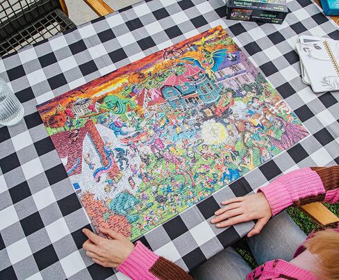 Horror Attack 1000-Piece Jigsaw Puzzle | Fun Brain Teaser, Toys & Games for Adults | 28 x 20 Inches in Kuwait