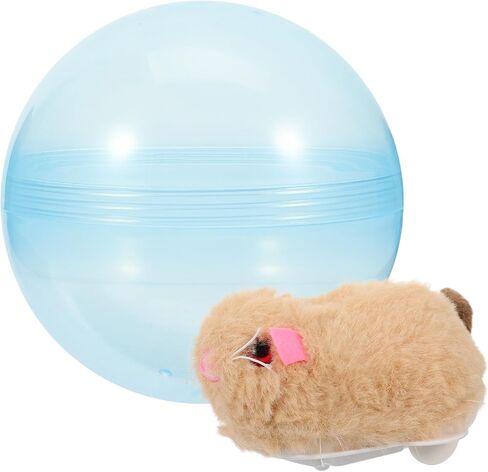 ibasenice 2pcs Interactive Cat Toy Running Ball, Electronic Hamster Ball for Cats, Automatic Teaser, Multi-Color, 9.44x4.72inch in Saudi Arabia