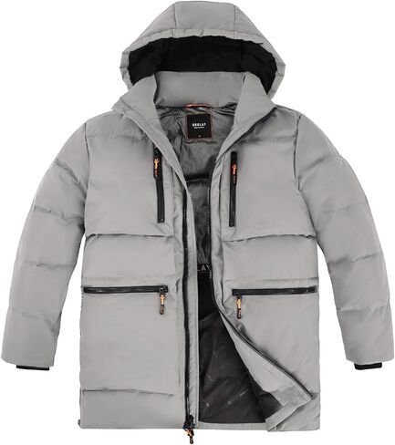 Orolay Men's Thickened Down Jacket Hooded Winter Coats with 6 Pockets in Saudi Arabia