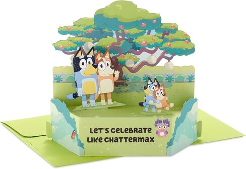 Hallmark Paper Wonder Bluey Pop Up Card for Kids Birthdays, Back to School, Encouragement in Saudi Arabia