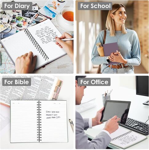 LABUK 6pcs Hardcover Spiral Notebook for Work, A5 Spiral Notebooks, 160 Pages 5.5x8.5in Small Journal for School and Gifts, Assorted Colors in Kuwait