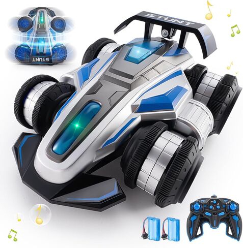 Remote Control Stunt Car, 360° Spin and Drift rc car,4WD Off-Road with Lights and Music, Upright Walking RC Cars, Stunt Deformation car Toys for Present for Ages 6-15 boy Girl in Saudi Arabia