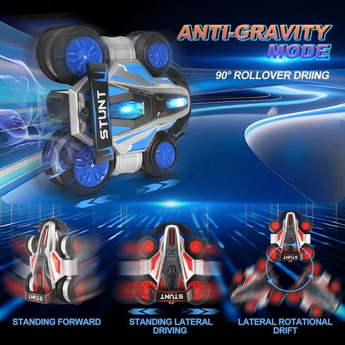 Remote Control Stunt Car, 360° Spin and Drift rc car,4WD Off-Road with Lights and Music, Upright Walking RC Cars, Stunt Deformation car Toys for Present for Ages 6-15 boy Girl in Saudi Arabia