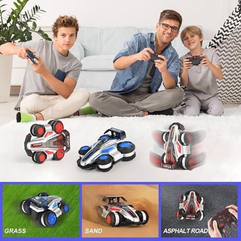 Remote Control Stunt Car, 360° Spin and Drift rc car,4WD Off-Road with Lights and Music, Upright Walking RC Cars, Stunt Deformation car Toys for Present for Ages 6-15 boy Girl in Saudi Arabia