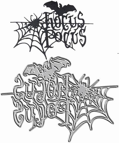 Halloween Spider Web Cutting Dies, Bat Spider Die Cuts Metal Embossing Stencils Template Mould for Card Scrapbooking and DIY Craft Album Paper Card Decor in Kuwait