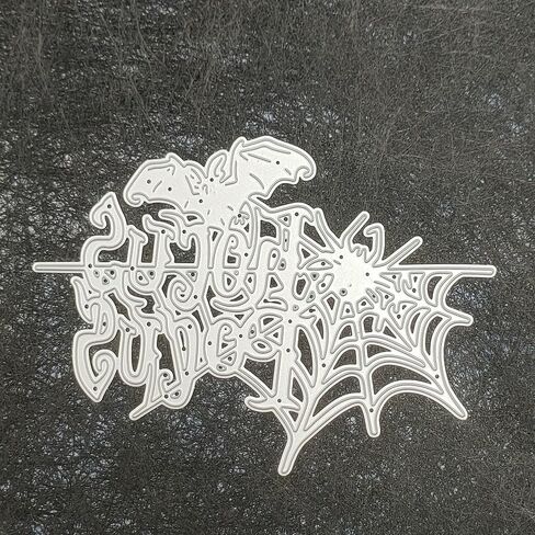 Halloween Spider Web Cutting Dies, Bat Spider Die Cuts Metal Embossing Stencils Template Mould for Card Scrapbooking and DIY Craft Album Paper Card Decor in Kuwait