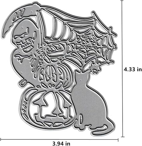 Halloween Spider Web Cutting Dies, Bat Spider Die Cuts Metal Embossing Stencils Template Mould for Card Scrapbooking and DIY Craft Album Paper Card Decor in Kuwait