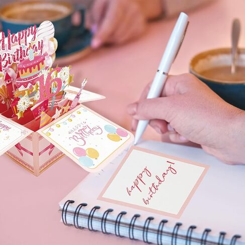 Asmallgf Happy 18th Birthday Popup Card for Him Her, Cool Gifts for 18 Years Old Teen Girls Women, Sweet 18 Birthday Decorations for Daughter Niece Sister in Saudi Arabia