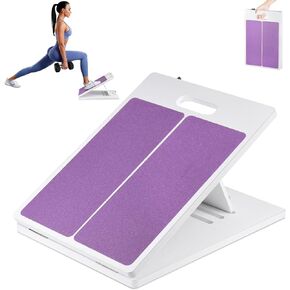 Professional Balance Board, Squats Calf Stretcher Slant Board, Incline Boards with Anti-Slip Surface, Adjustable Leg Stretcher with Portable Handle, Wood Stretching Equipment for Physical Therapy