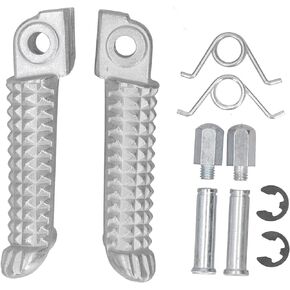 Acouto Front Footrests Foot Pegs Pedal for Yamaha YZF R1 2002‑2012 for YZF R6 2003‑2011 Motorcycle Foot Rest Foot Step Pegs with Accessories