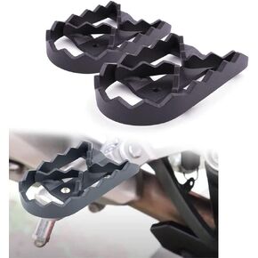 Xitomer Wide Footrest Footpegs Fit for GROM125 2017-2023 / CB300R/CBF300N 2019-2021 / CBR250R 2011-2013 / CB500X 2014-2023 VFR1200 16-17 / Z125M 19-23 Foot Pedals Rests Wide Footrest Pedals (Black)
