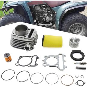 71mm Bore Cylinder Head Piston Rings Top End Rebuild Kit Fit for Yamaha Timberwolf 250 1992 1993 1994 1995 1996 1997 1998 1999 2000 4BD-11631-00-Y0