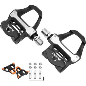 Thinvik Clipless Pedals Road Bike Cycling Pedals with Cleats Compatible with Shimano SPD SL System All Level Road Cycling Pedal