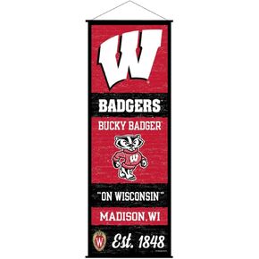 Wisconsin Badgers Banner and Scroll Sign