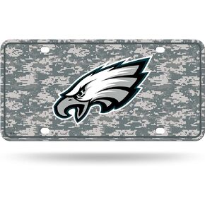 Rico Industries NFL Philadelphia Eagles Mossy Oak Metal Auto Tag 8.5" x 11" - Great for Truck/Car/SUV