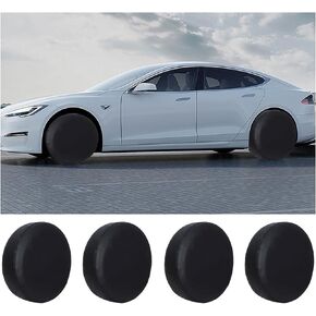 BESULEN Tire Covers 4 Pack, Oxford Wheel Covers for RV Truck SUV Trailer Camper, Waterproof Anti-UV Sun Tire Protectors, Universal Fit 24-26 Inch Tire Diameter, Travel Spare Wheel Covers