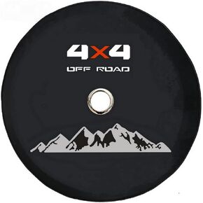 for Jeep Wrangler Spare Tire Cover with Camera Hole, Metal Frame, Position Holder, Never Block Camera, Spare Tire Protection Cover (XL: 285/70R17, 255/70R18)