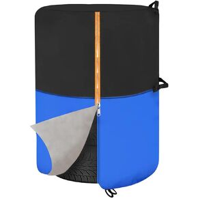 أغطية الإطارات لتخزين أكياس تخزين الإطارات الكبيرة المقاومة للماء للاستخدام في الهواء الطلق، غطاء تخزين الإطارات الاحتياطية الموسمية، أكياس الإطارات المتينة المستخدمة في الشاحنات، وسيارات الدفع الرباعي، والمقطورة للحماية من المطر والثلج، تناسب الإطارات مق in Kuwait