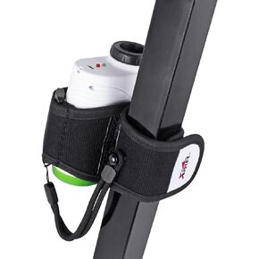Xislet Fall-Arrest 4 Magnetic Golf Rangefinder Wrap Mount Strap with Adjustable Lanyard Stay-on Band for Golf Cart Railing Rangefinder Holder Attachment