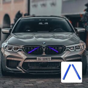 BETTERHUMZ Grille Insert Trims for BMW F20 F21 F30 F32 F34 F36 3 4 Series M Sport Style M-Performance Grill Strips Accessories (Blue)