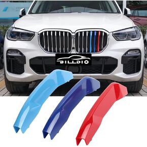 زخارف شبكية ملونة M متوافقة مع 2007-2013 X5 E70، 2008-2014 X6 E71 Center Kidney Grill (7Beams)