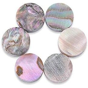Fretboard Inlay,6mm Fretboard Inlay Dots Guitar Fretboard Inlay Abalone Shell Inlay for Guitar Ukulele Bass Mandolin Banjo Decor