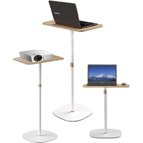 Mobile Standing Desk Height Adjustable Floor Laptop Stand, Computer Cart Workstation, Projector Stand, Teacher Podium for Home, Office, Classroom