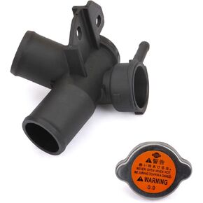 MITZONE Upper Coolant Radiator Filler Neck Water Outlet kit compatible with 2007-2013 Nissan Altima 2.5L Replace 21501-9HA0A