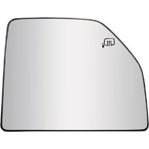Driver Side Mirror Replacement for Ford F150 2015 2016 2017 2018 2019 2020 and F250 F350 2017 2018 2019 2020 - Upper Tow Mirror Glass, Left Towing Mirrors Glass with Power Heated